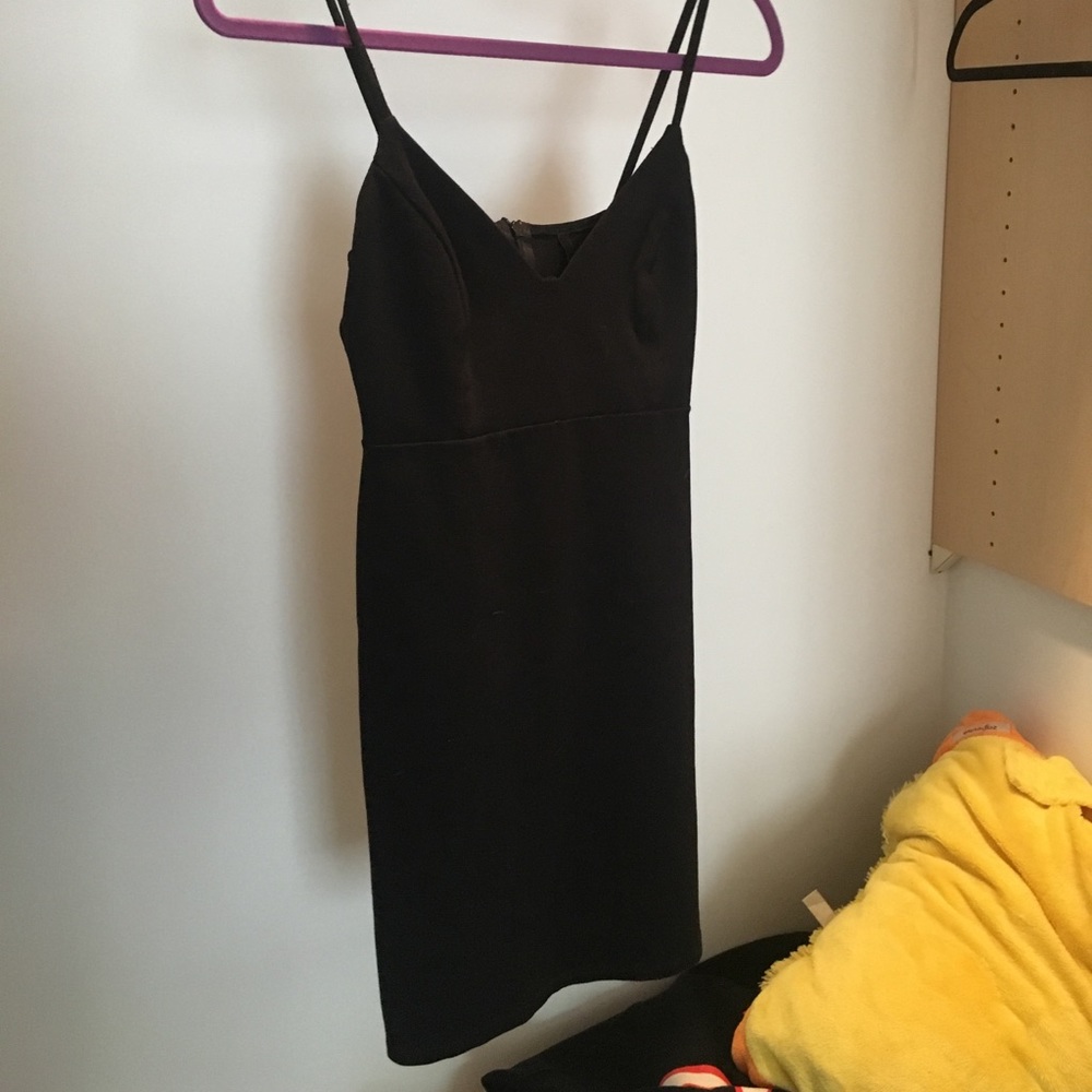 Black mini dress